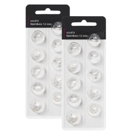 Hearing Aid Domes for Oticon Replacements, Oticon Minifit Single Vent Bass Domes (8 mm/2 Packs, Universal Domes for Oticon Hearing Aid Supplies. (12MM Open BASS Vent)