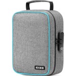 OZCHIN Smell Proof Bag with Combination Lock File Organizer Case Container Medicine Odorless Storage Lock Box Great Gift for Friend (grey, L)