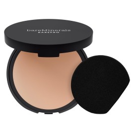 bareMinerals Barepro 24HR Skin-Perfecting Powder Foundation, Matte Pressed Powder Foundation Full Coverage with Plant-Based Squalene, Oil Control, Vegan - Light 25 Cool