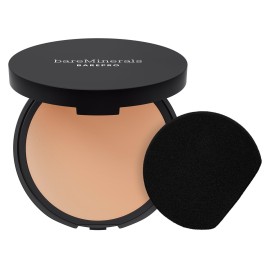 bareMinerals Barepro 24HR Skin-Perfecting Powder Foundation, Matte Pressed Powder Foundation Full Coverage with Plant-Based Squalene, Oil Control, Vegan - Light 25 Neutral