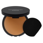 bareMinerals Barepro 24HR Skin-Perfecting Powder Foundation, Matte Pressed Powder Foundation Full Coverage with Plant-Based Squalene, Oil Control, Vegan - Deep 50 Neutral