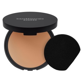 bareMinerals Barepro 24HR Skin-Perfecting Powder Foundation, Matte Pressed Powder Foundation Full Coverage with Plant-Based Squalene, Oil Control, Vegan - Medium 35 Neutral