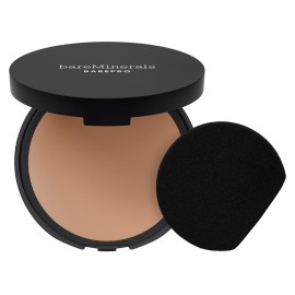 bareMinerals Barepro 24HR Skin-Perfecting Powder Foundation, Matte Pressed Powder Foundation Full Coverage with Plant-Based Squalene, Oil Control, Vegan - Medium 35 Cool