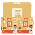 Hello Bello Diapers, Size 1 (8-12 lbs) Flower Child, 128 Count Value Pack of Premium Disposable Baby Diapers, Hypoallergenic with Soft, Cloth-Like Feel