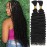 Human Braiding Hair for Boho Braids Deep Water Wave Bulk Human Hair 110g 24 Inch Curly Wave for Boho Braids Extensions No Weft 12A Wet and Wavy 2 Bundles/Pack Natural Color