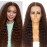 Bworto Chocolate Brown Deep Wave Lace Front Wigs Human Hair 13x6 Hd Lace Curly Lace Frontal Wigs for Black Women Pre Plucked Glueless 4 Brown Colored (28 Inch)