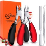Orelex Toenail Clippers for Seniors Thick Toenails, Heavy Duty Toenail Nipper, Professional Nail Clippers, Ergonomic Non-Slip Long Handle, Toenail Clippers for Men Women Elderly