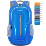 ZOMAKE Ultra Lightweight Packable Backpack 25L, Foldable Hiking Backpacks Water Resistant Small Folding Daypack for Travel(Dark Blue-NEW)