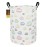 HUNRUNG Laundry Hamper,Large Canvas Fabric Lightweight Storage Basket Toy Organizer Dirty Clothes Collapsible Waterproof for College DormsRound-Car