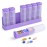 KOVIUU Weekly Pill Organizer 3X a Day, Detachable Pill Box 7 Day, Large 3 Times Daily Pill Case, Travel Pill Container Holder, Week Medication Dispenser Pillbox for Vitamin Supplement Medicine, Purple