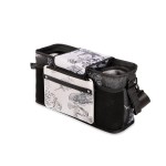 WONDERFOLD Universal Parent Console Stroller Organizer with 2 Insulated Cup Holders, Hook & Loop Handle Attachment, 2 Storage Pockets, Removable Shoulder Strap, Van Gogh Museum Sketches