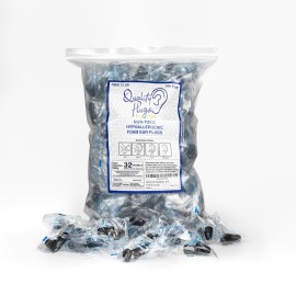 Quality Foam Earplugs 200 Pair - 32dB Noise Cancelling Soft High Decibel Ear Plugs for Noise Reduction Ear Protection Construction Loud Music Shooting Guns Work Safety Hearing Protection Ear Plugs