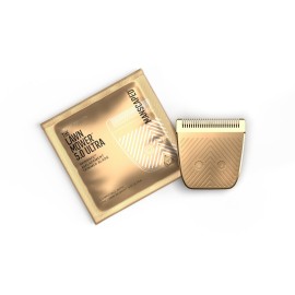 MANSCAPED The Lawn Mower 5.0 Ultra SkinSafe GOLD Replacement Trimmer Blade - Groin Hair Trimmer Ceramic Blade Head Refill with Metal Guard, Snap-In Cartridge, 1 Pack