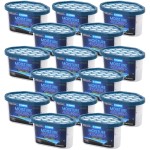 ZARPAX Moisture Absorber Activated Charcoal 6.5 oz/185g | Removes Moisture, Damp, Humidity & Odors | Odor Absorber | Moisture Trap for Bathroom, Closet, Kitchen & Small Spaces | Set of 15