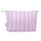 Narwey Small Striped Makeup Bag for Purse Travel Makeup Pouch Cosmetic Bag Zipper Pouch Bags for Women (Purple Stripe)