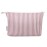 Narwey Small Striped Makeup Bag for Purse Travel Makeup Pouch Cosmetic Bag Zipper Pouch Bags for Women (Dusty Pink Stripe)