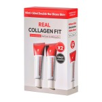 TOSOWOONG Real Collagen Fit, Hydrolyzed Collagen Wrapping Mask, Peel Off Facial Mask for elasticity, Hydrating, Glow, Glass Skin, Face Moisturizer, Self Care, Korean Skin Care, 1.69 fl. oz, Pack of 2