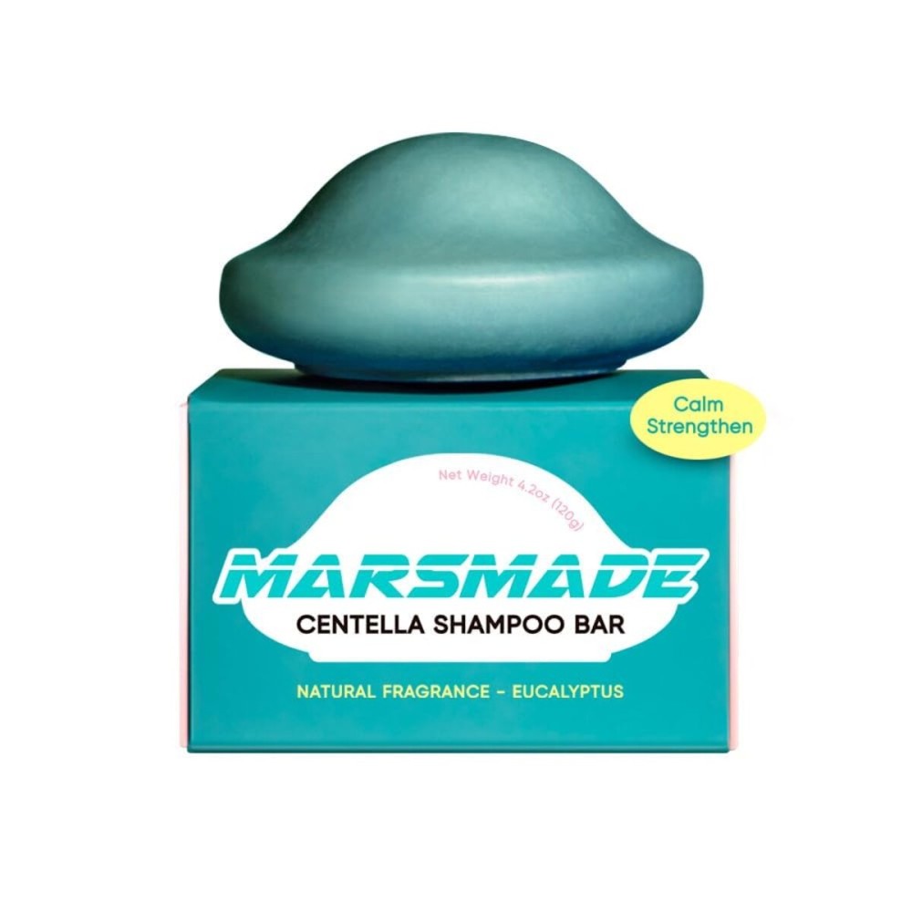 MARS MADE Centella Shampoo Bar 2.0 - Hydrating & Moisturizing Natural Hair Soap Bar Shampoo for Hair & Scalp Nourishment - Bathing Soap Solid Shampoo for All Hair Types (120g, 4.23oz)