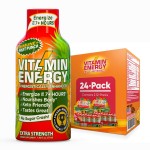 Vitamin Energy Immune+ Extra Strength Energy Shot Fruit Punch 24 Pack, 260mg Natural Caffeine, B-Vitamins, Citicoline, Green Tea, Immunity & Focus Support, Zero Sugar, Gluten-Free 1.93 fl oz