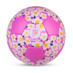 Picador Soccer Ball Size 4 Girls, Pink Flower Kids Soccer Ball for 6-8 8-12 Youth Children Teens Outdoors Sports Training Ball with Pump