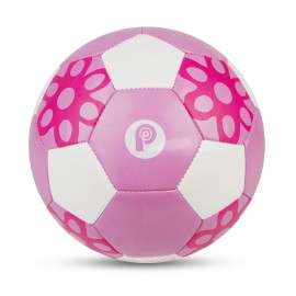 Picador Soccer Ball Size 3 4, Sparkling Girls Soccer Ball for Kids Toddlers Children Indoor Outdoor Backyard Play Sport Ball (Pink White, 4)