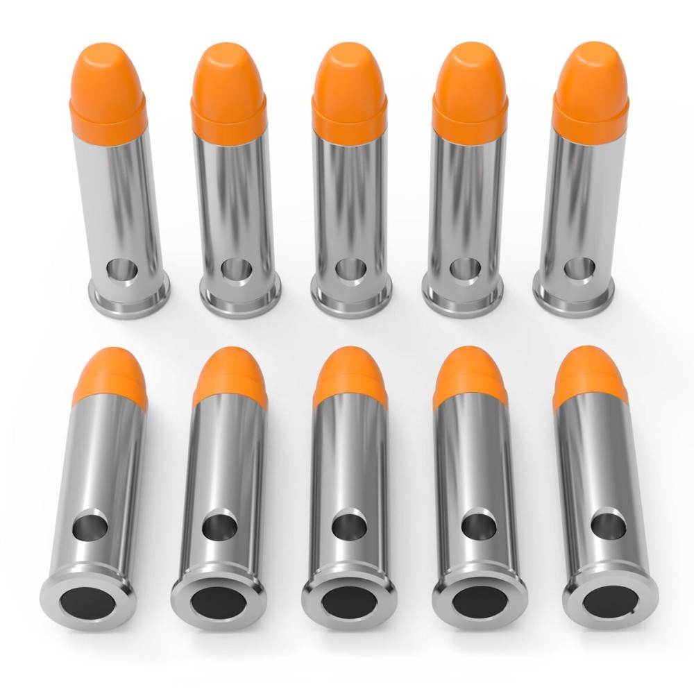 GORTAR 357 MAG Snap Caps Training Dummy Rounds Practice Safe Loading Firing Close to Real Weight -10 Pcs