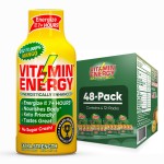 Vitamin Energy B12 11,000% Extra Strength Energy Shot Mango 48 Pack, 260mg Natural Caffeine, B12 & B6, Nootropic Focus, Vitality, Zero Sugar, Gluten-Free, Vegan, Kosher, 1.93 fl oz
