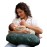 Boppy Nursing Pillow - Ergonomic Bottle & Breastfeeding Pillow with High, Firm, Large Area, Water-Repellent Cushion with Washable Cover; Baby Safety Alliance Verified - Forest Green Dinos