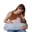 Boppy Nursing Pillow - Ergonomic Bottle & Breastfeeding Pillow with High, Firm, Large Area, Water-Repellent Cushion with Washable Cover; Baby Safety Alliance Verified - Blue Speckled Current