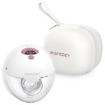 Momcozy M5 Hands-Free Wearable Breast Pump, Double-Sealed Flange for Baby-Like Comfort, 3 Modes & 9 Suction Levels, Portable Electric Pump - 24mm, 1 Pack Cozy Red
