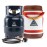 Ignik Refillable Gas Growler Deluxe 5-Pound Empty Propane Tank with Carry Case and Adapter Hose, Natural Case/Blue Tank