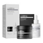 LANBENA 3 in 1 Blackhead Removing Set, Bamboo Charcoal Pore Strips 30g+Pore Serum 30ml, Black Head Remover Mask for Face, Pore Minimizer & Reducer for Face, Leaving Your Skin Fresh and Clean