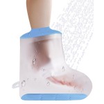 CureSquad Foot Cast Shower Cover with Non-Slip Bottom, Cast Cover for Foot, Waterproof Cover for Shower After Surgery, Soft Comfortable Ankle Cast Cover for Showering, Reusable Cast Protector