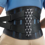 RAKIIE Back Braces for Lower Back Pain, Lumbar Support for Men & Women, Breathable Soft Mesh Fabric and 7 Stays All-round Support, Back Support With Lumbar Support Pad for Home & Lifting at Work, Gray Size L (Waist: 39.4-45.3)