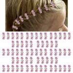 ANBALA 65PCS Mini Pink Flower Hair Clips with Rhinestone Mini Glitter Teeth Rhinestone Flower Hair Accessories - No-Slip Grip Metal Jaw Clamps for Girls Women (Silver-Pink Crystal)