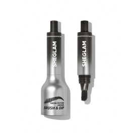 SHEGLAM Brow-Fection Angled Brush & Dip Upgraded Microblading Eyebrow Pen Long Lasting Waterproof Easy To Color-Charcoal