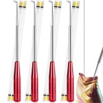 Fish Hook Remover Tool, Fishing Hook Quick Removal Descending Device, Fishing Gear Security Equipment Kits for Adult, Hook Extractor Accessories Detacher Tools with 4PCS Storage Tube
