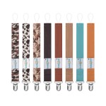 babygoal Baby Neutral Pacifier Clips, 8 Pack Binky Paci Holder Clips for Baby Boys and Girls Fits Most Pacifiers and Binkies 8MP46-B