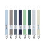 babygoal Baby Neutral Pacifier Clips, 8 Pack Binky Paci Holder Clips for Baby Boys and Girls Fits Most Pacifiers and Binkies 8MP41-B