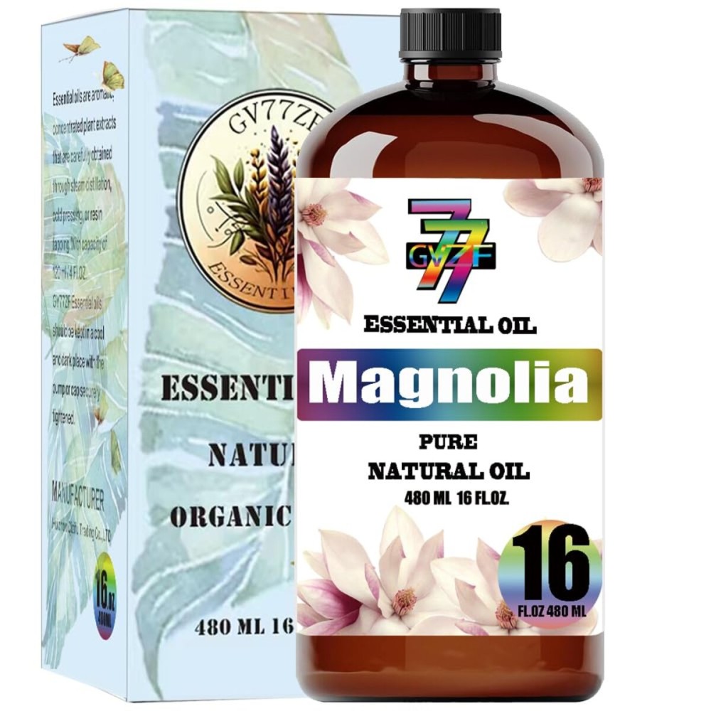 Magnolia Essential Oil (16 oz / 480 ml) - Magnolia Oils for diffusers, humidifiers, Home Baths, Cleaning Products, Yoga, DIY Soaps and DIY Scented Candles