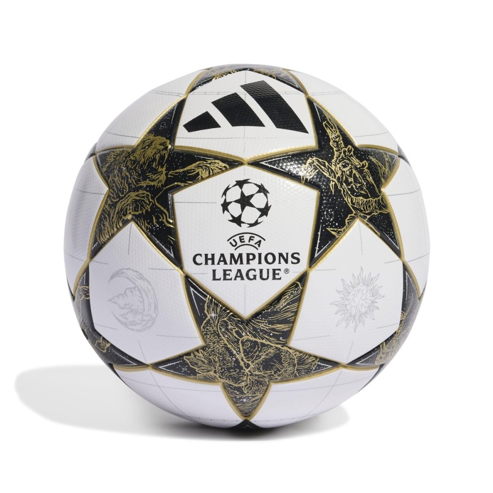 Adidas Unisex-Adult UCL League Soccer Ball, White/Black/Gold Metallic, 4