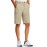 PULI Mens 12 InseamGolf Shorts Long Quick Dry Lightweight with Zipper Pocket for Hiking Casual Work Travel Khaki 32