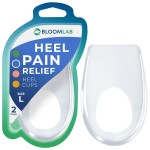 Gel Silicone Heel Cups/Pads, 2 Pack, for Achilles Tendonitis, Shoe Wedge Inserts for Plantar Fasciitis, Bone Spur, Foot Pain Relief Support, Comfort Cushion Insoles for Women/Men