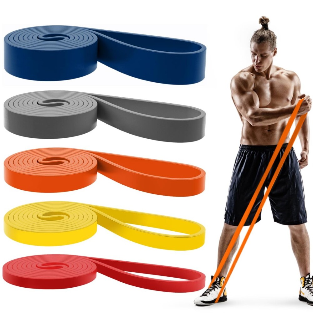 Pull Up Bands, Resistance Bands, Pull Up Assistance Bands Set for Men & Women, Exercise Workout Bands for Working Out, Body Stretching, Physical Therapy, Muscle Training - Red