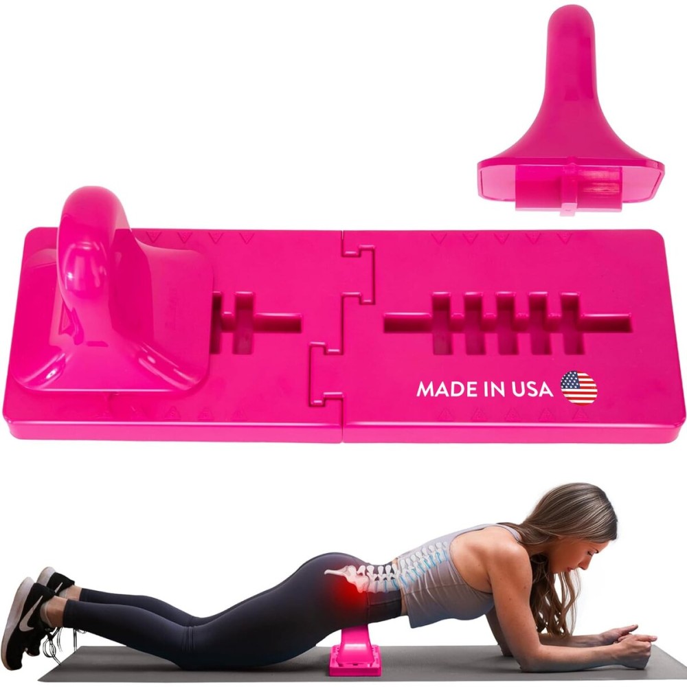 Thrival Bullseye - Precision Psoas Muscle Release Tool for Hip Flexor, Back, Hamstring, Glute, Iliacus, and Neck Pain - Deep Tissue, Trigger Point, and Myofascial Release - Pink