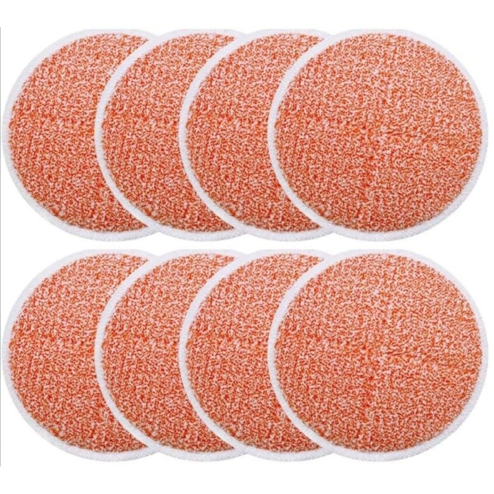 BeiLan Spinwave Mop Replacement Pads for Bissell Spinwave 20399 23157 23159 2039A 2124A 20393 2039T 2039W 20391 20395 2307 2315A Hard Floor Mop Refill Heavy Scrub Pad- Part 1611297 & 1611298 (8Pack)