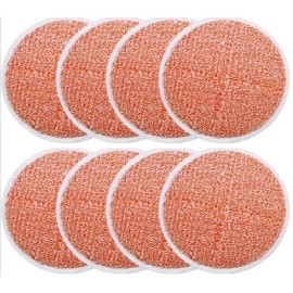 BeiLan Spinwave Mop Replacement Pads for Bissell Spinwave 20399 23157 23159 2039A 2124A 20393 2039T 2039W 20391 20395 2307 2315A Hard Floor Mop Refill Heavy Scrub Pad- Part 1611297 & 1611298 (8Pack)