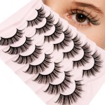 Wispy Natural Look Lashes Yasnai Cat Eye Lashes False Eyelashes Lashes Fake Lashes Eyelashes Natural 7 Pairs Pack