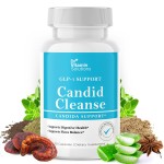 Candid Cleanse Supplement with GLP-1 Support - Oregano Leaf, Caprylic Acid & LactoSpore | Candida Support Pills for Digestive Health | Candida Cleanse Detox for Women & Men | 30