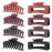 LuSeren 8 Pack Hair Clips for Women 4.3 Inch Large Hair Claw Clips for Women Thin Thick Curly Hair, Big Matte Banana Clips,Strong Hold jaw clips Black Orange Dark Brown Light rose
